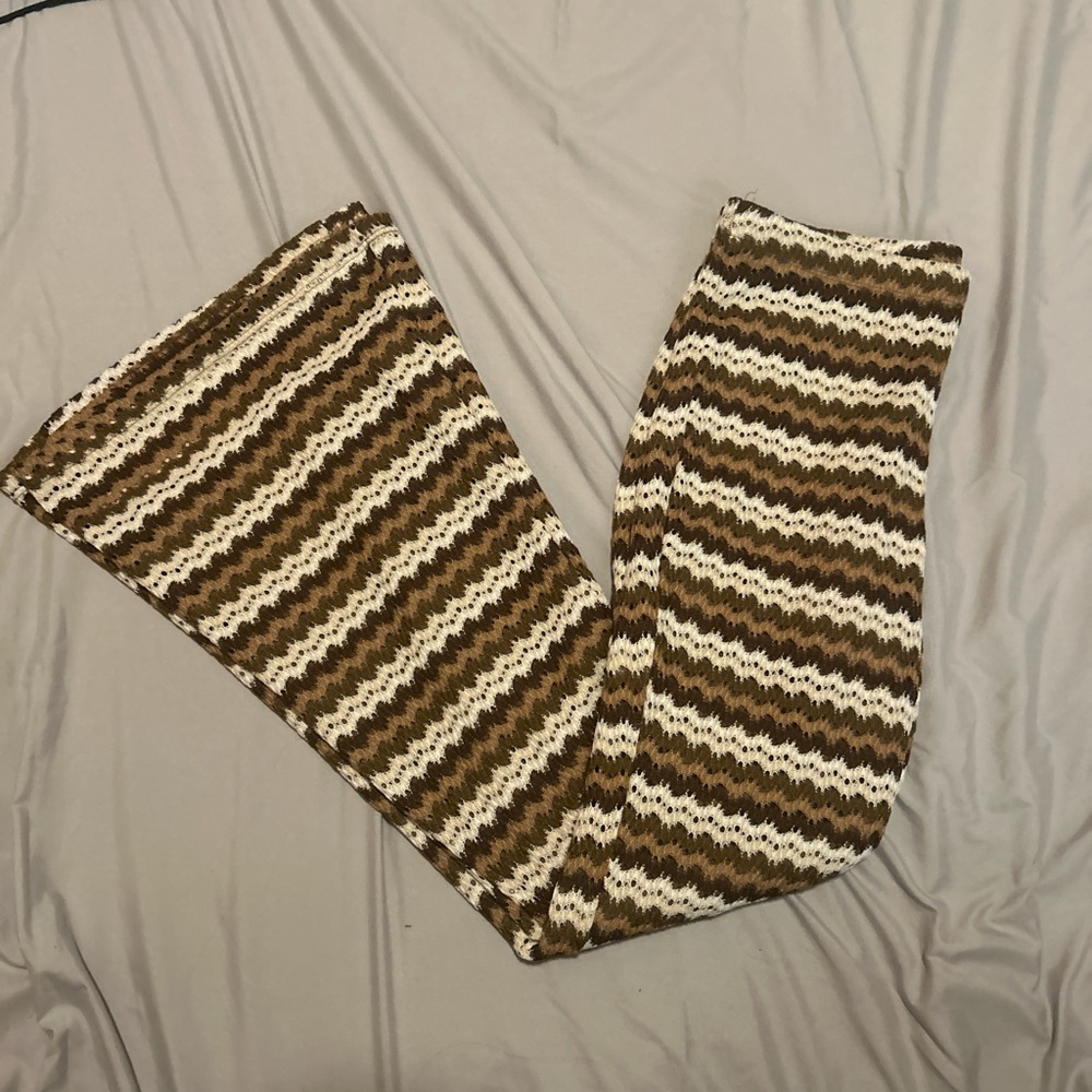 flared crochet leggings